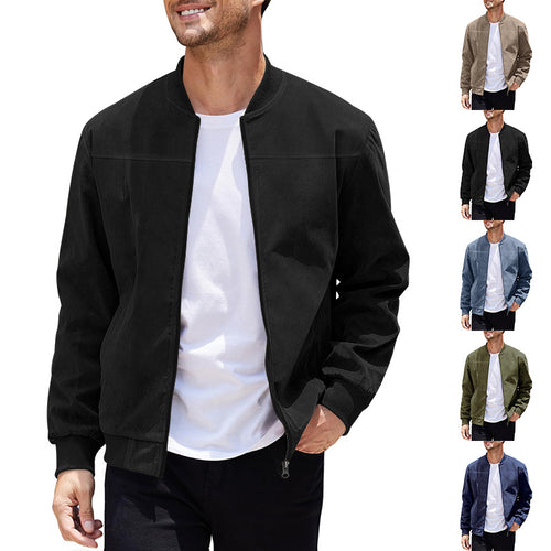 Herren stylische Bomberjacke mit sportlichem Schnitt Drune