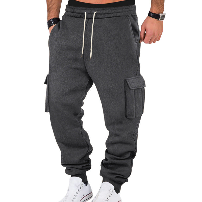 Herren Cargo-Sweatpants mit elastischem Bund und praktischen Seitentaschen Drune