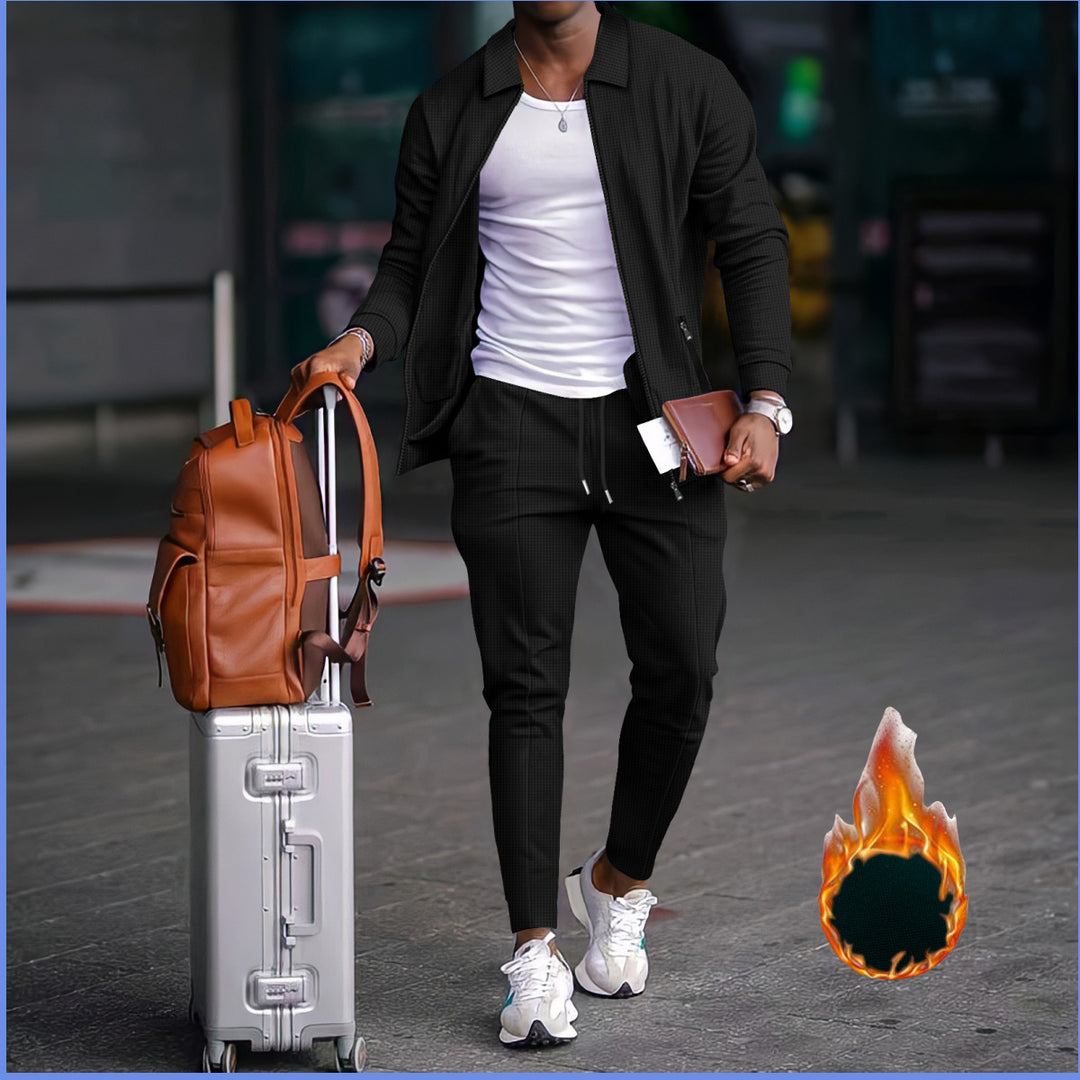 Herren modische Reisedaunenjacke mit funktionalen Taschen und elastischem Bund Drune