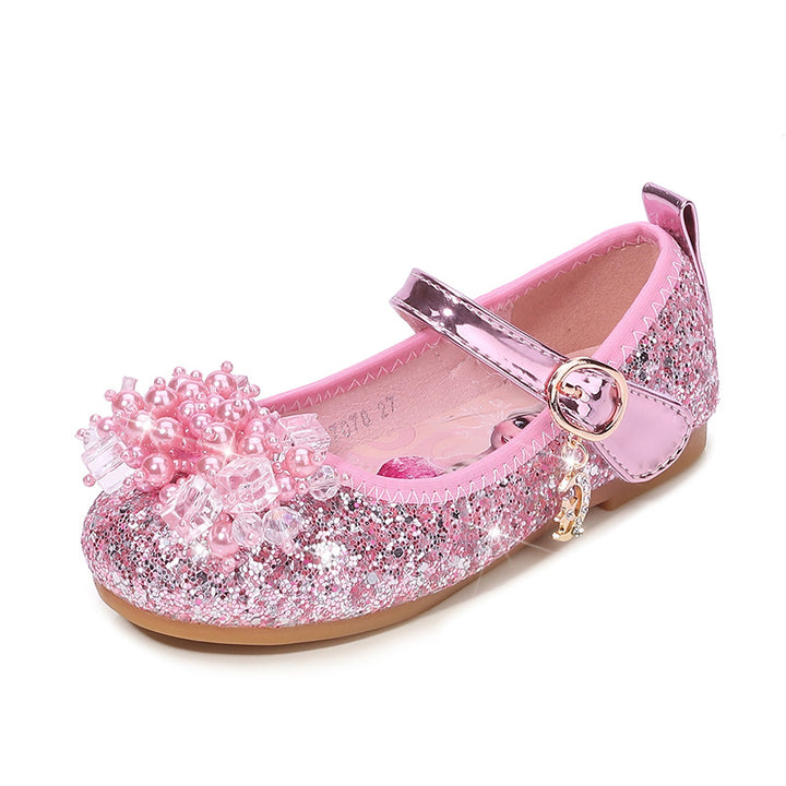 Mädchen Ballerina Schuhe mit funkelnden Perlenapplikationen Drune