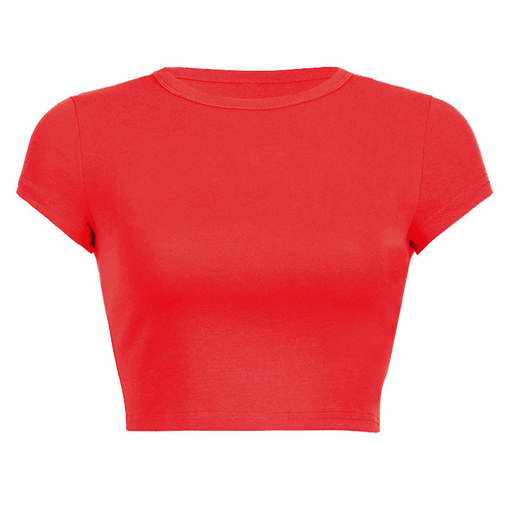 Damen Figurbetontes Crop-Top Drune