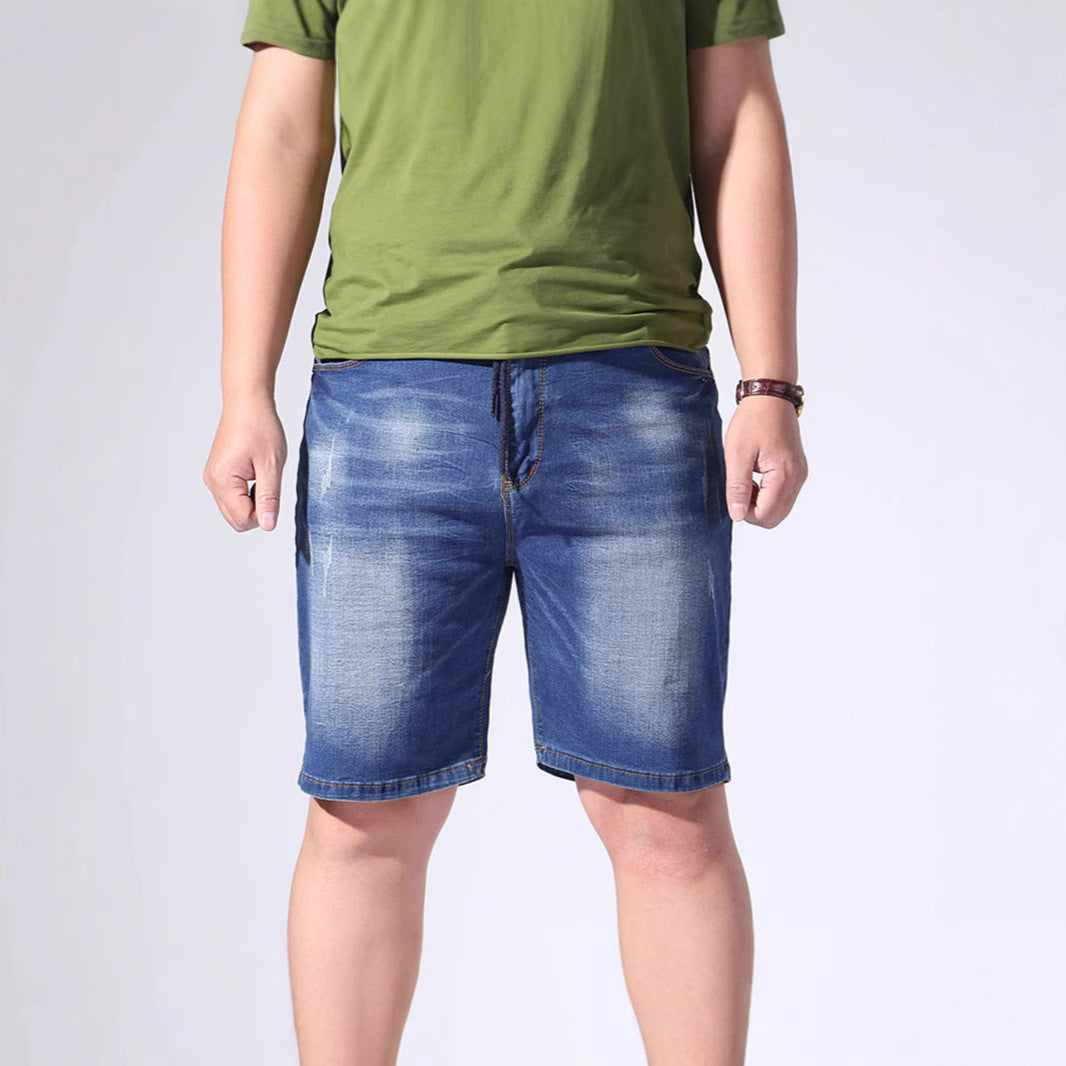 Herren Denim-Shorts mit elastischem Bund und lässigem Schnitt Drune