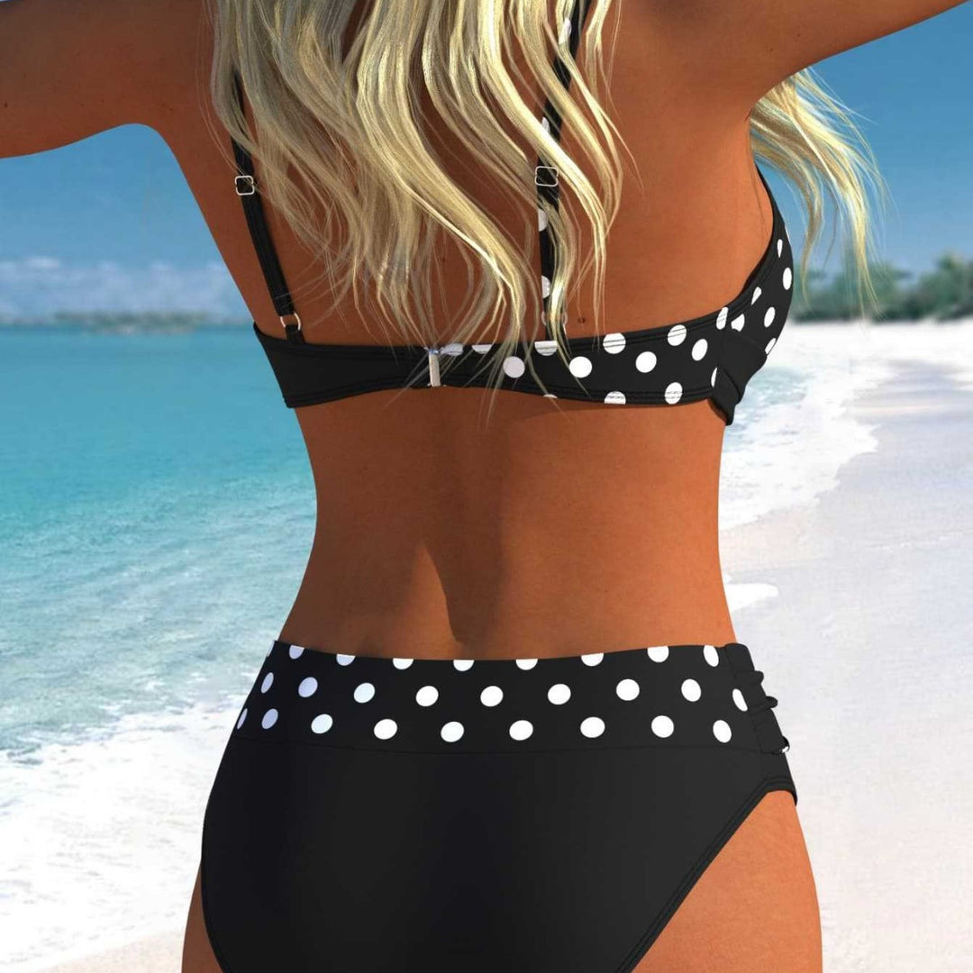 Damen Bikini-Set mit croppenden Oberteil und hohem Taillenschnitt Drune