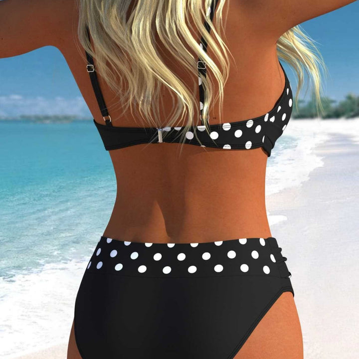 Damen Bikini-Set mit croppenden Oberteil und hohem Taillenschnitt Drune