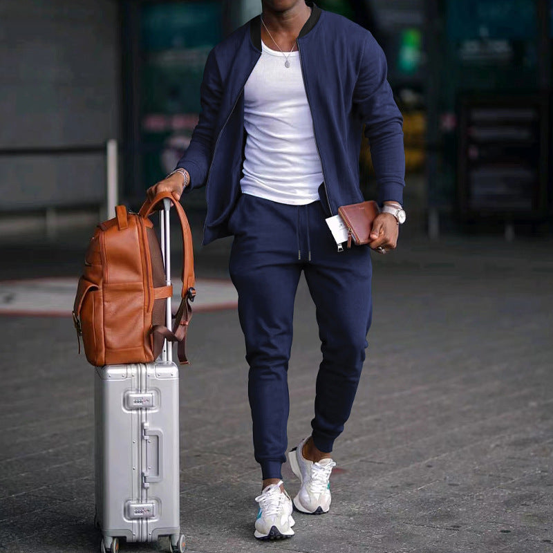 Herren stylische Sweatjacke und Jogginghose Drune