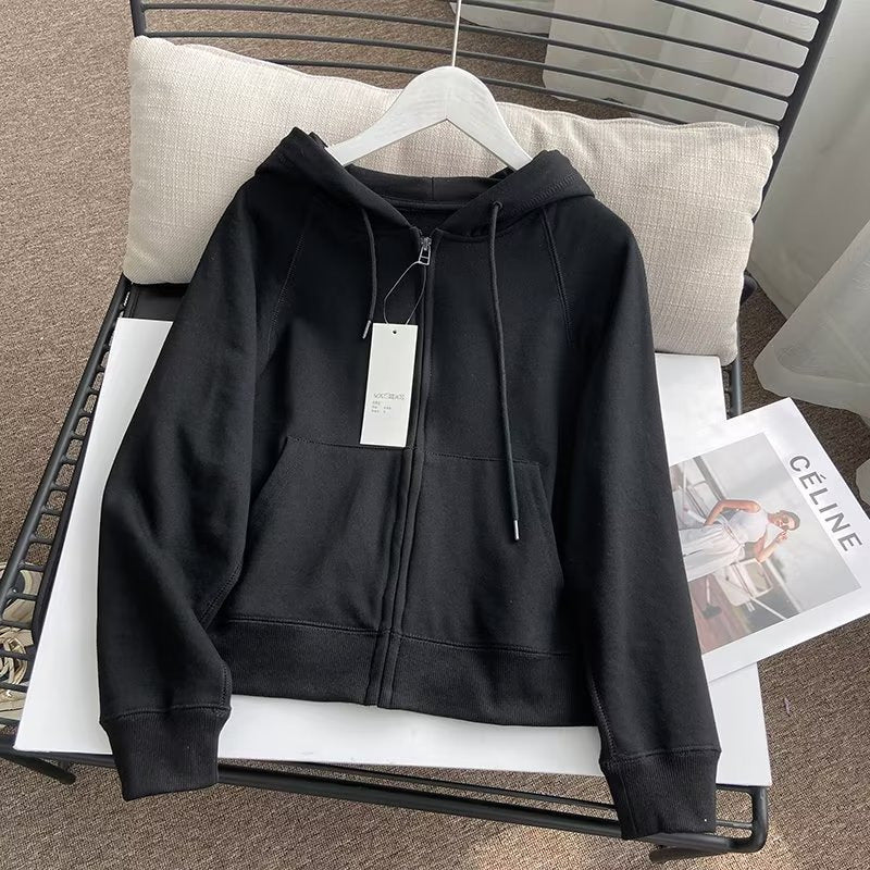 Damen lässige Kapuzenjacke mit sportlichem Schnitt Drune