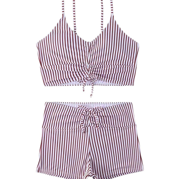 Damen Sportliches Bikini-Set mit verstellbaren Trägern Drune