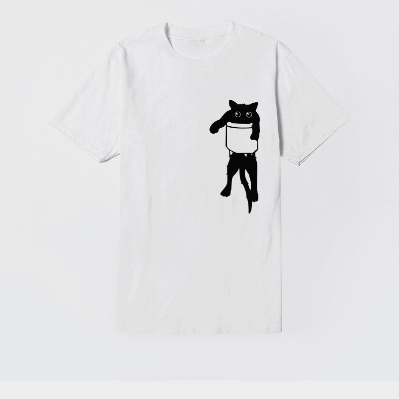 Damen Stilvolles T-Shirt mit kreativem Grafi-Motiv Drune