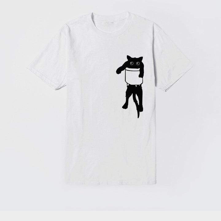 Damen Stilvolles T-Shirt mit kreativem Grafi-Motiv Drune
