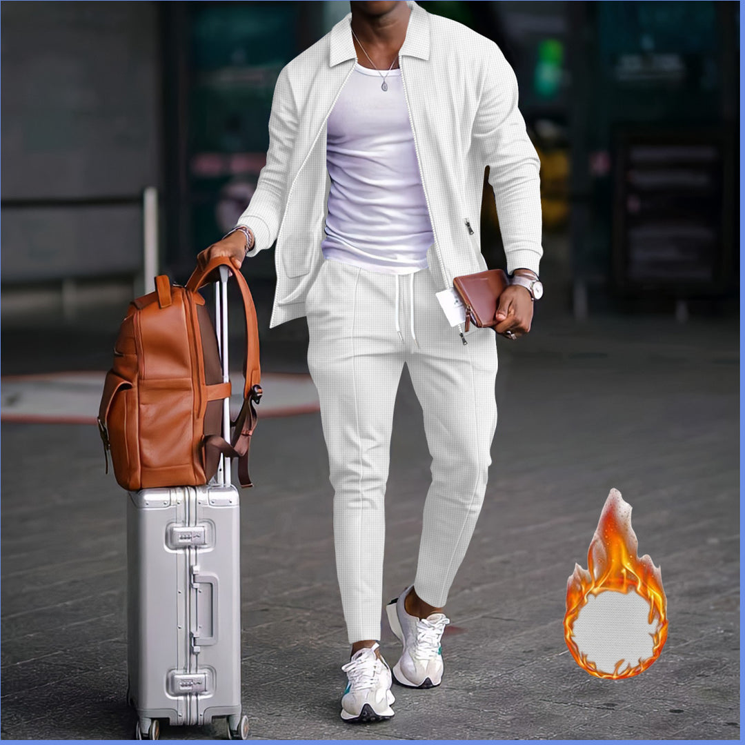 Herren modische Reisedaunenjacke mit funktionalen Taschen und elastischem Bund Drune