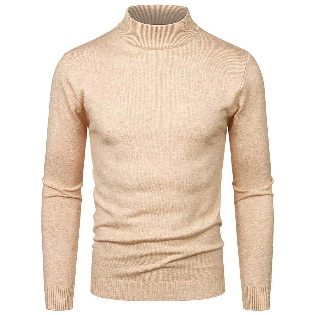 Herren Hochwertiger Rollkragenpullover aus feiner Baumwolle Drune