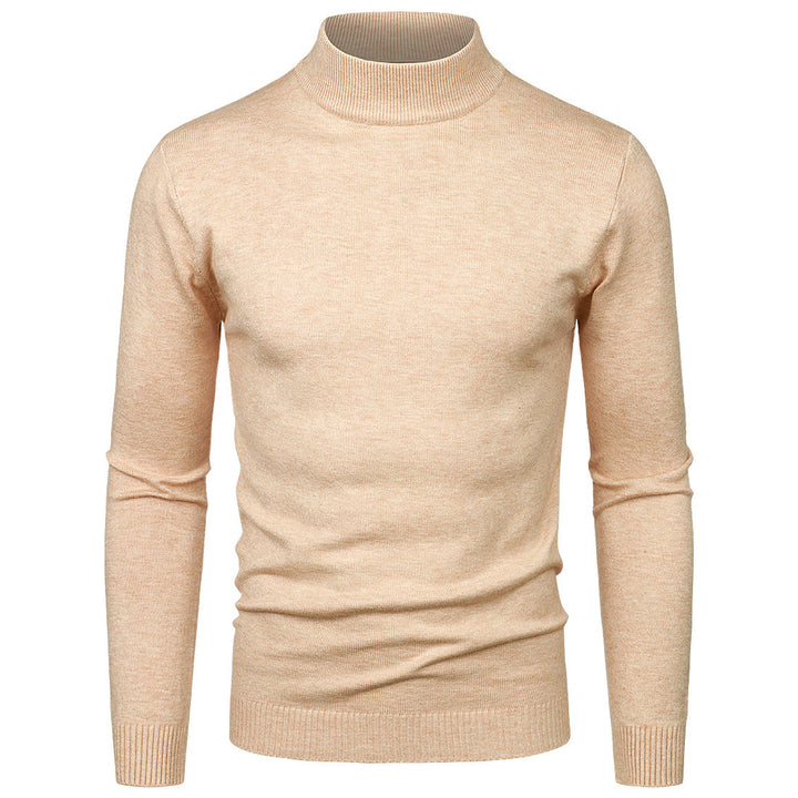 Herren Hochwertiger Rollkragenpullover aus feiner Baumwolle Drune