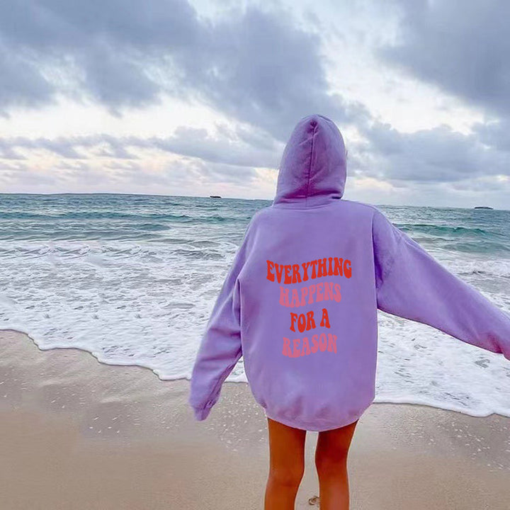 Damen Kapuzenpullover mit einzigartigem motivierendem Schriftzug und komfortablem Schnitt Drune