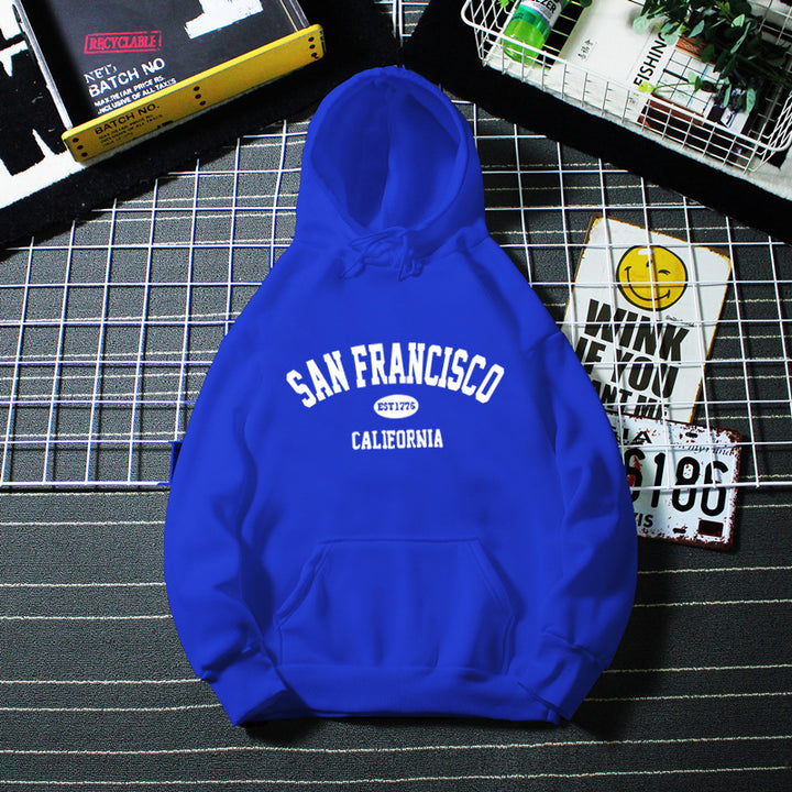 Damen Kapuzenpullover mit lässigem San Francisco-Print und bequemer Passform Drune
