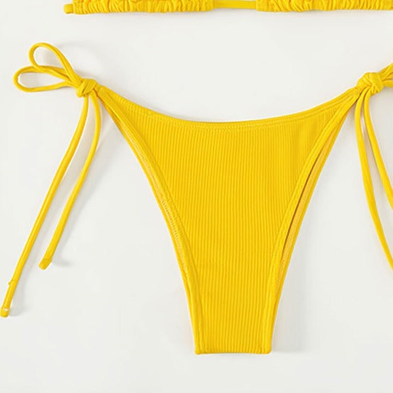 Damen Triangel-Bikini mit raffinierten Trägerschleifen Drune