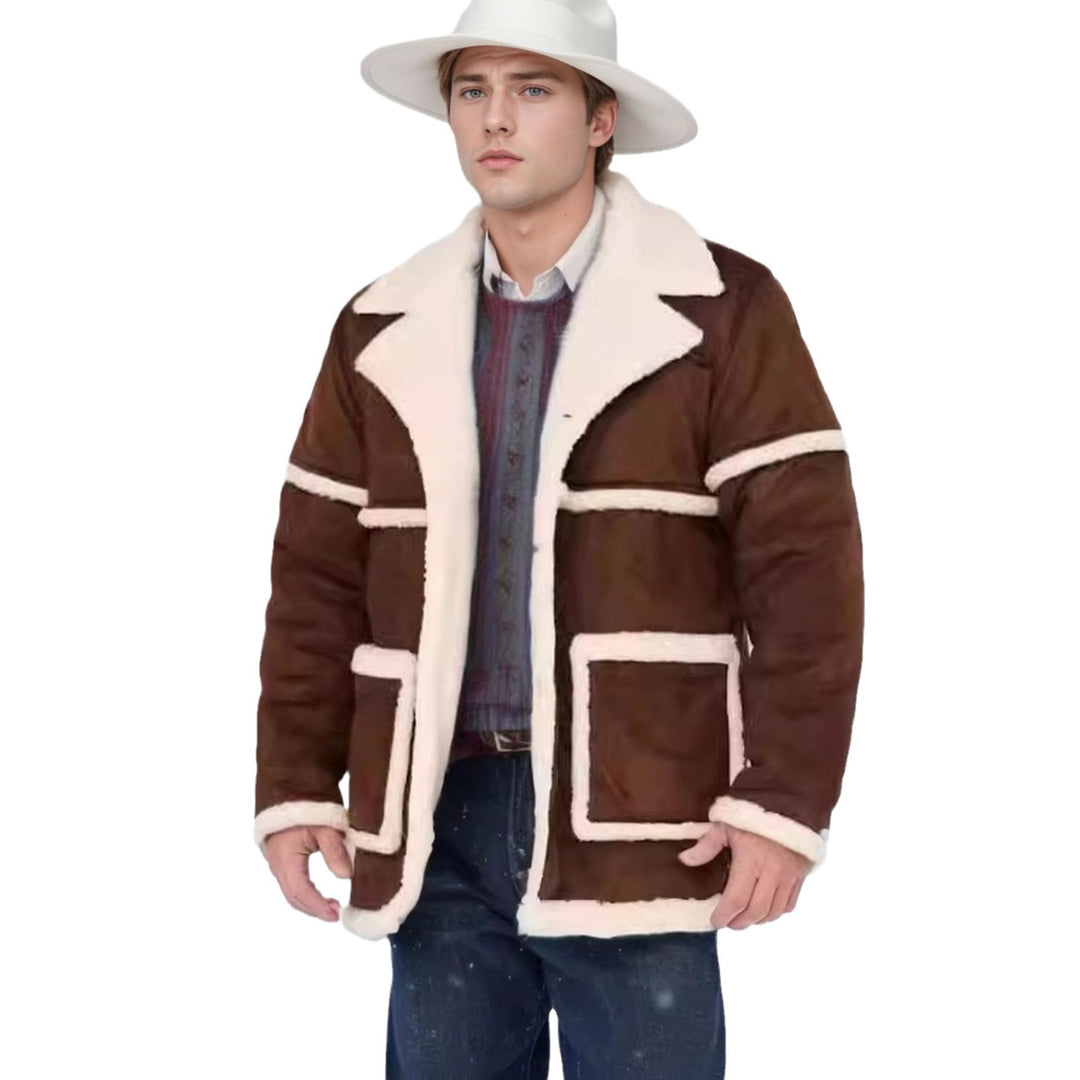 Herren Lässige und gefütterte Outdoor-Jacke mit großen Taschen Drune