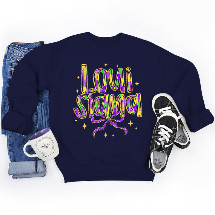 Damen Sweatshirt mit kreativem Schriftzug und weichem Innenfutter Drune