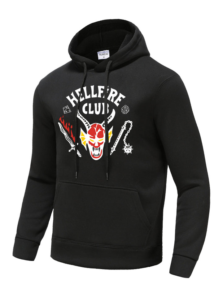 Herren Kapuzenpullover mit auffälligem Motiv und einzigartigem Druck Drune