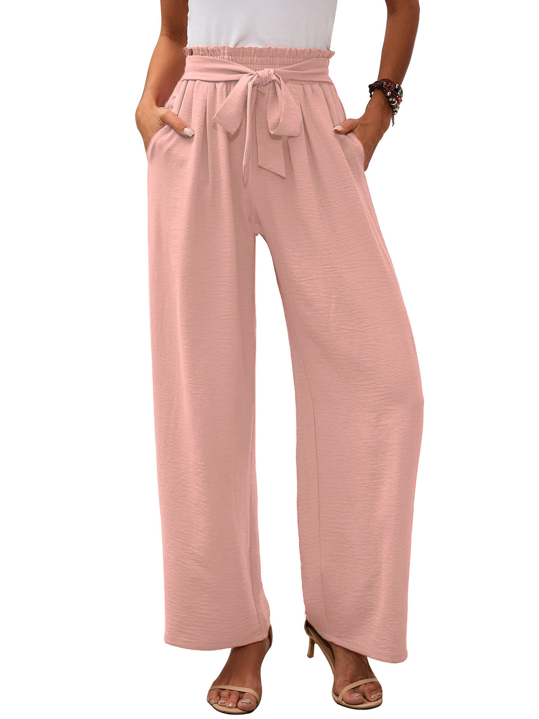 Damen weite Sommerhose mit galantem Bindegürtel Drune