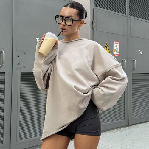 Damen modisches und lässiges Sweatshirt Drune