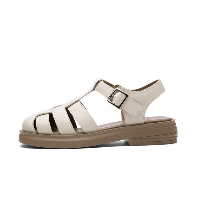 Damen elegante Sandalen mit raffiniertem geflochtenem Design und komfortablem Fußbett Drune