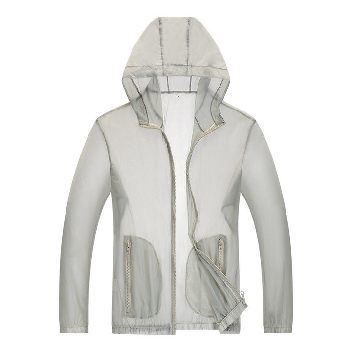 Herren ultraleichte Regenjacke mit verstellbarem Kapuzenbereich und reflektierenden Elementen Drune
