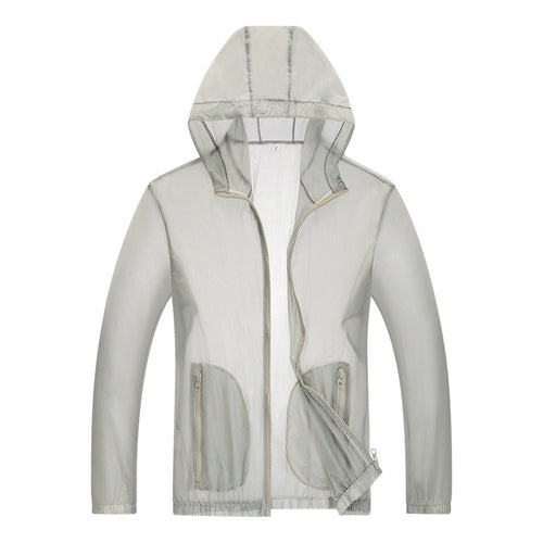 Herren ultraleichte Regenjacke mit verstellbarem Kapuzenbereich und reflektierenden Elementen Drune