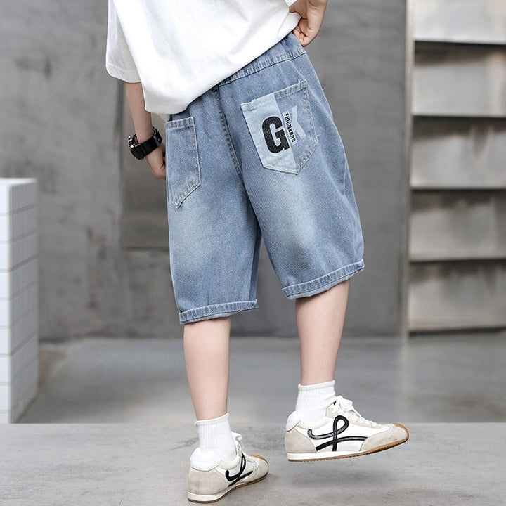 Jungen Denim-Cargo-Shorts mit einzigartigem Design Drune