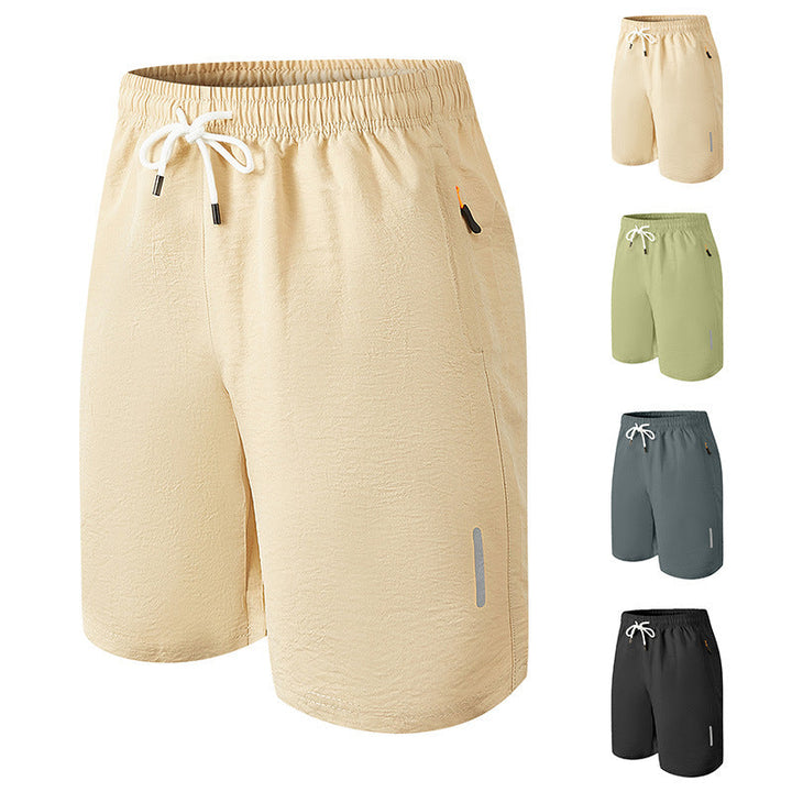 Herren nan ultraleichte schnelltrocknende Sport- und Badeshorts mit Elastikbund Kordelzug Reißverschlusstasche und reflektierendem Detail Drune