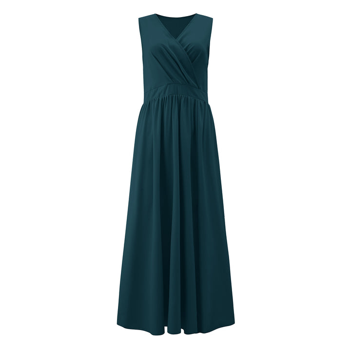 Damen Maxikleid mit elegantem Wickeldesign und seitlichem Schlitz Drune