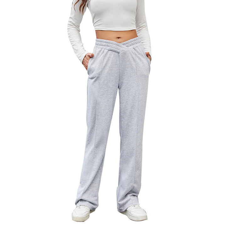 Damen bequeme Freizeithose mit elastischem Bund und praktischen Taschen Drune