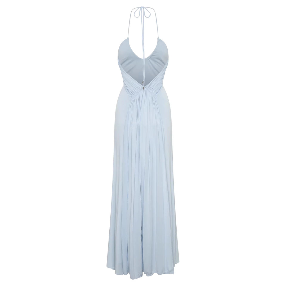 Damen Maxikleid mit raffinierter Drapierung Drune
