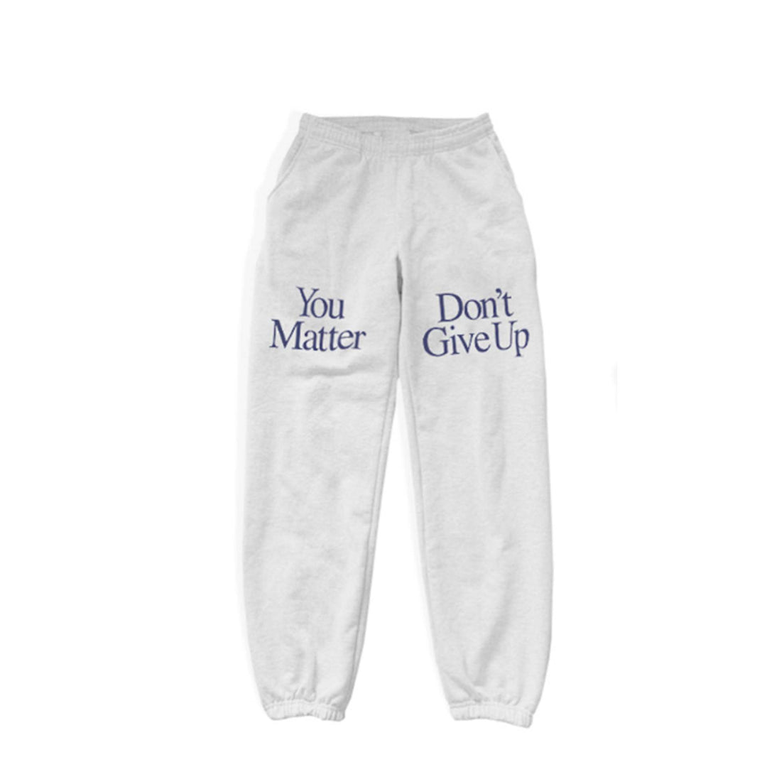 Damen Jogginghose mit motivierendem Schriftzug und elastischem Bund Drune