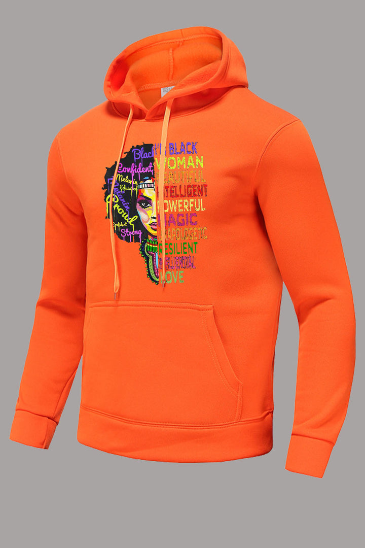 Damen Kapuzenpullover mit kreativem Grafikdruck und bequemer Passform Drune