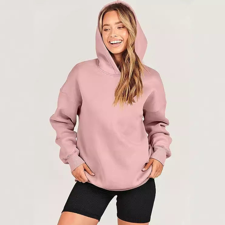 Damen Oversize Kapuzenpullover Drune