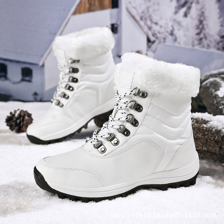Damen Wasserfeste Winterstiefel mit Kuschelfutter Drune
