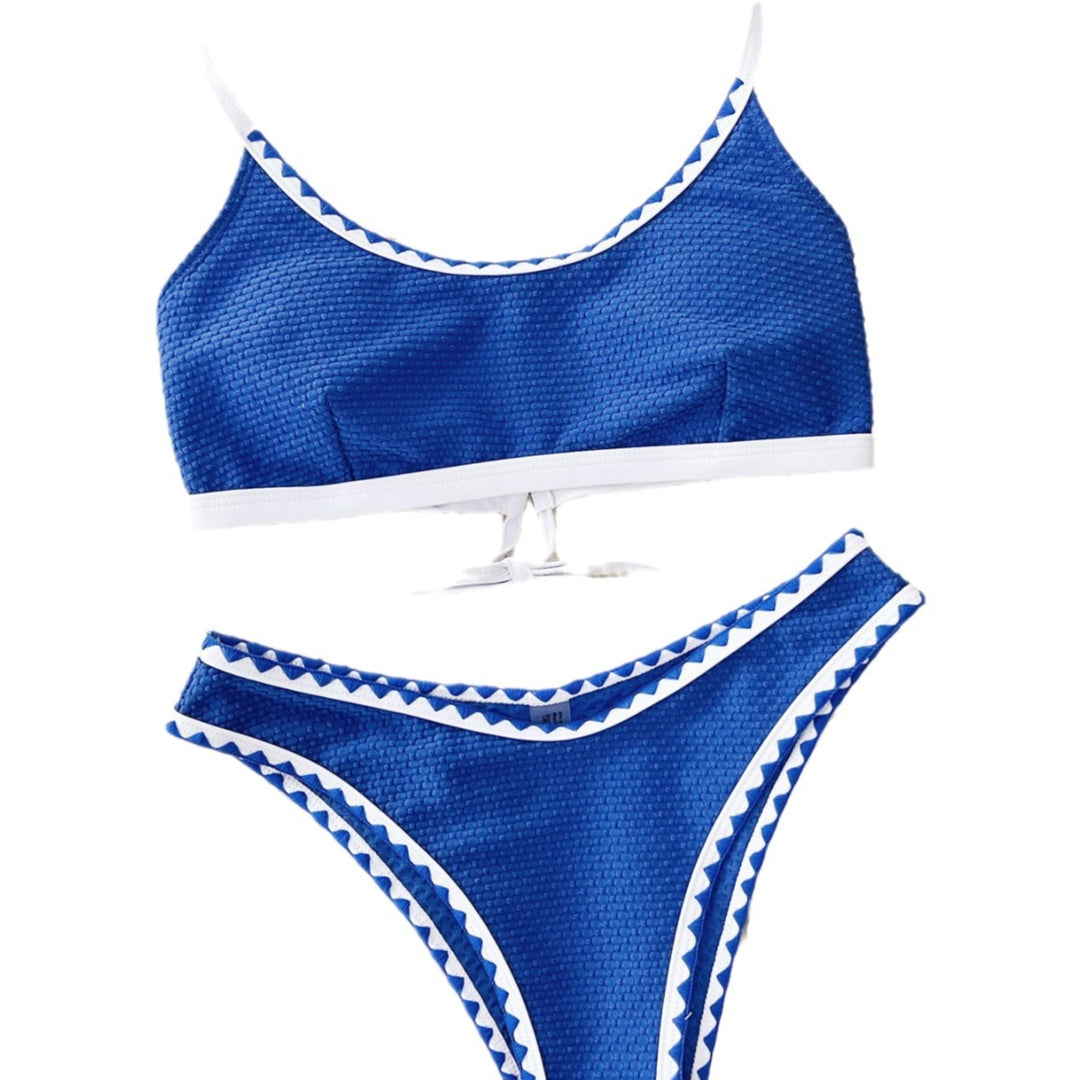 Damen Sportlicher Bikini mit strukturierter Oberfläche Drune