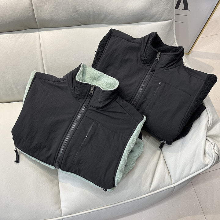 Damen Fleecejacke mit hohem Kragen Drune
