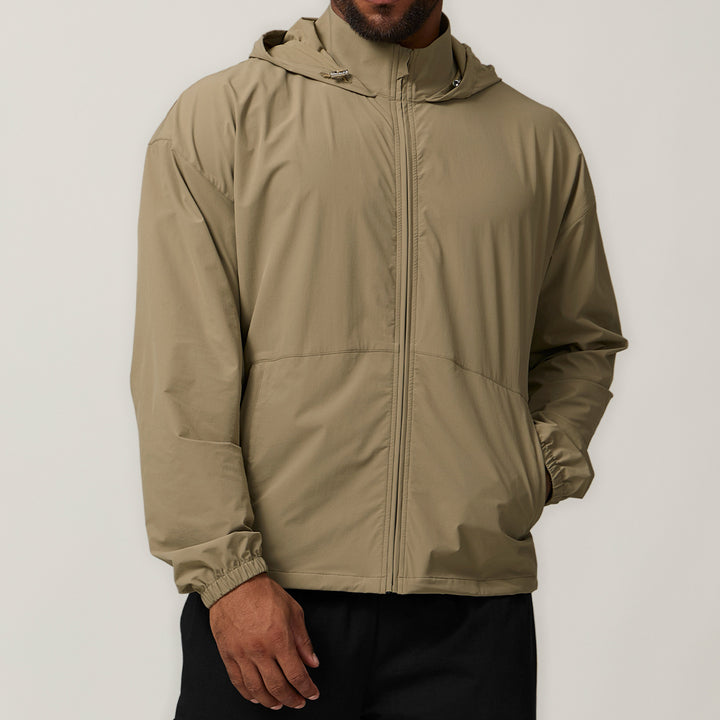 Herren Windbreaker mit verstellbarem Kapuze Drune