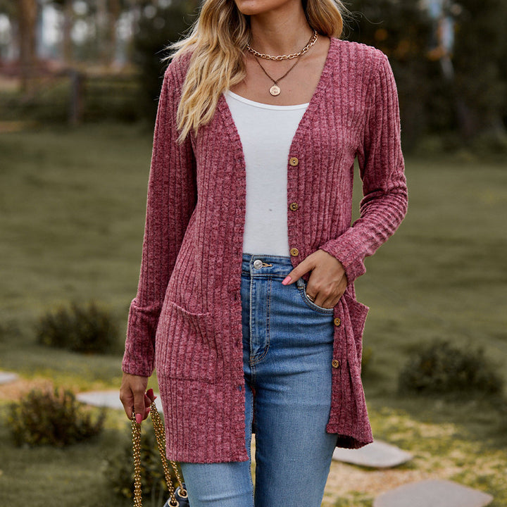 Damen Strickjacke mit strukturiertem Muster und praktischen Taschen Drune