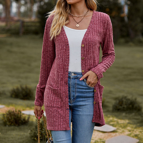 Damen Strickjacke mit strukturiertem Muster und praktischen Taschen Drune