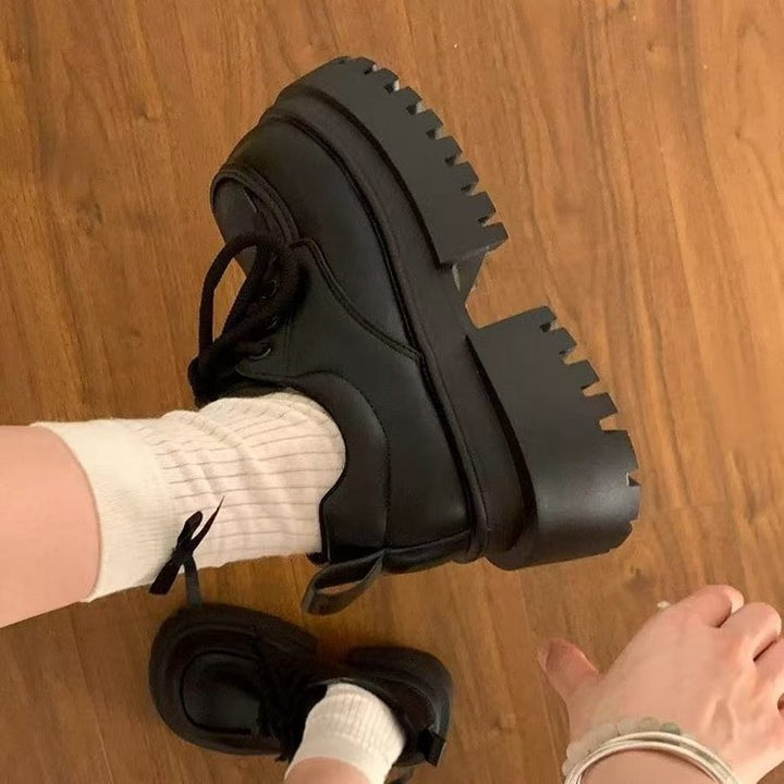 Damen Chunky Schnürschuhe mit rutschfester Sohle und modischem Design Drune