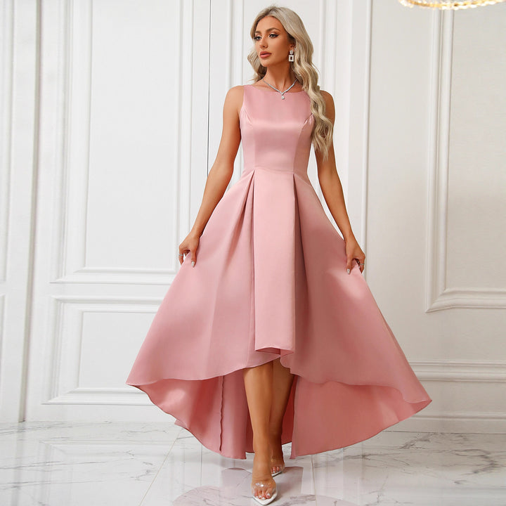 Damen Elegantes Abendkleid mit asymmetrischem Schnitt und raffinierten Falten Drune