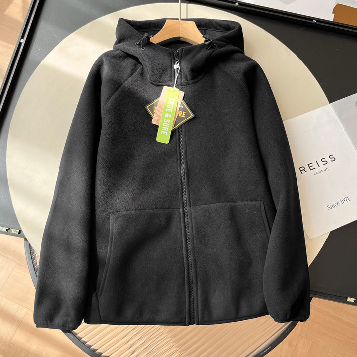 Damen Fleecejacke mit hohem Kragen und praktischen Seitentaschen Drune