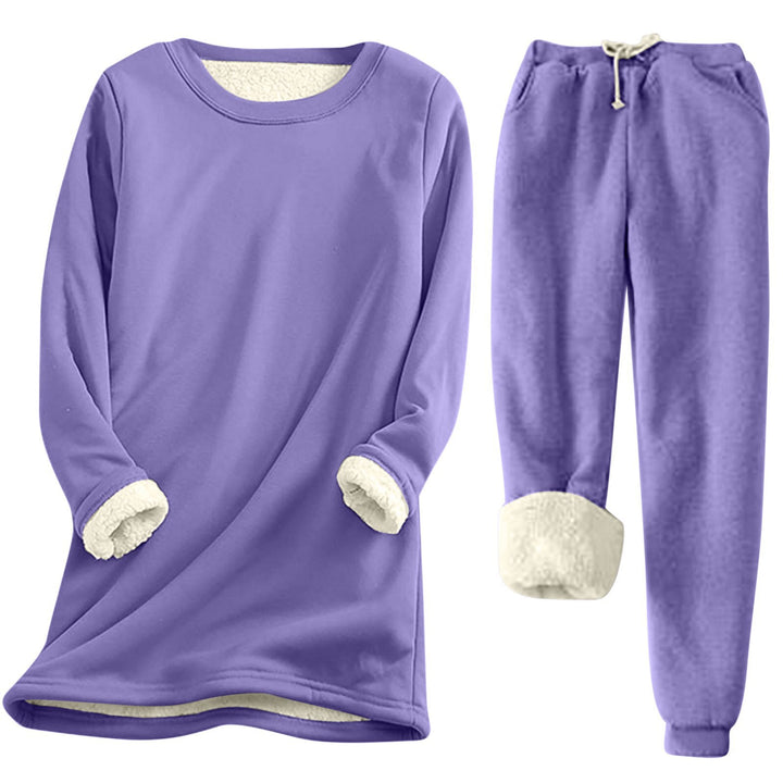 Damen Freizeit Sweatshirt-Set mit kuscheligem Innenfutter und lässiger Passform Drune