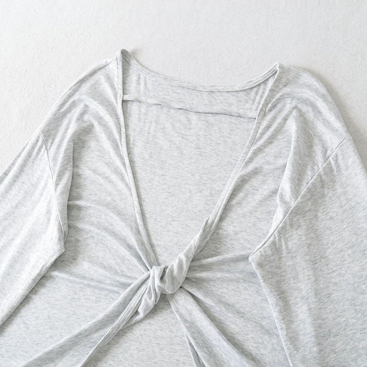 Damen Lässiges Langarmshirt mit weitem Schnitt und bequemer Passform Drune