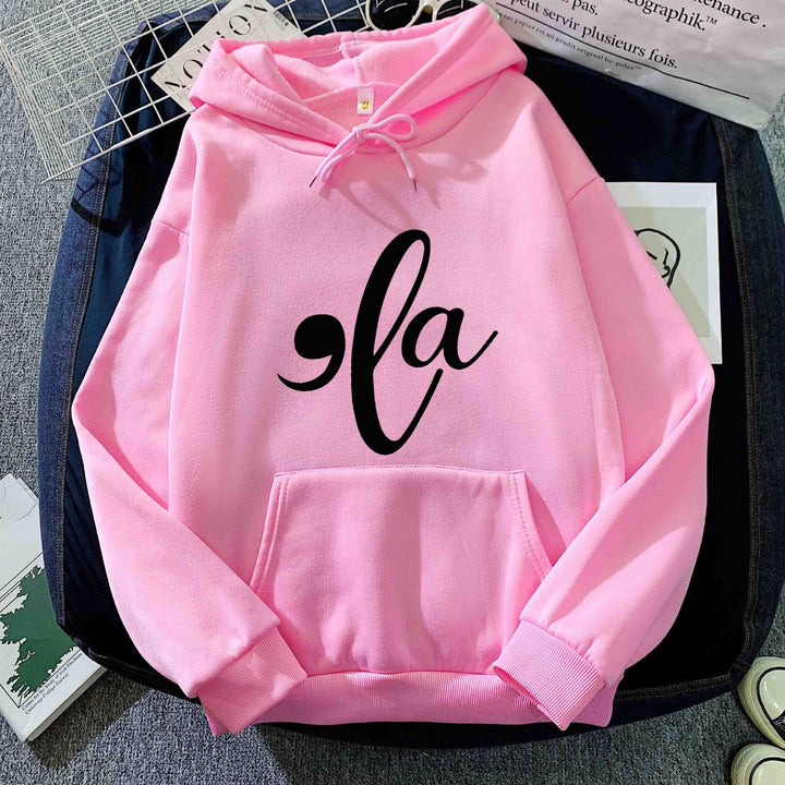 Damen Kapuzenpullover mit kreativem Grafikdesign Drune
