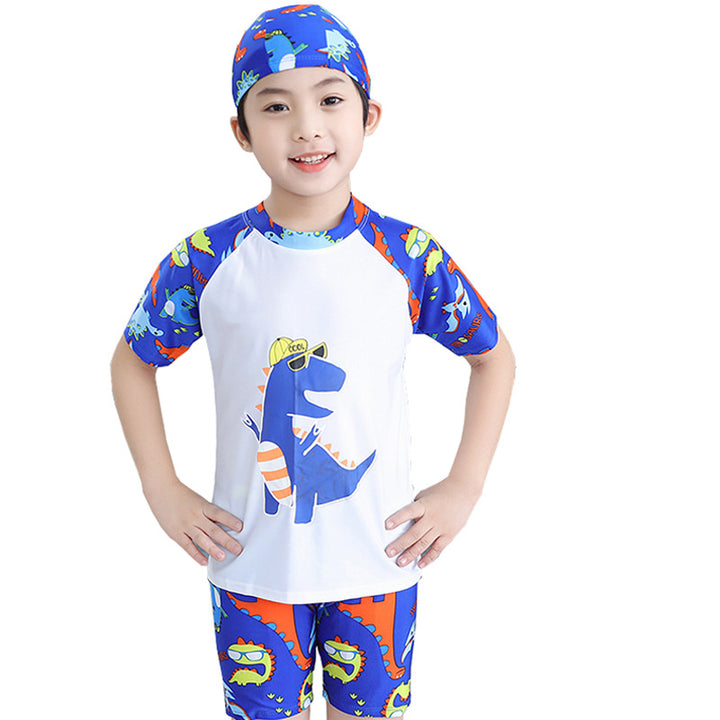 Jungen UV-Schutz Schwimmanzug mit kurzen Ärmeln Drune