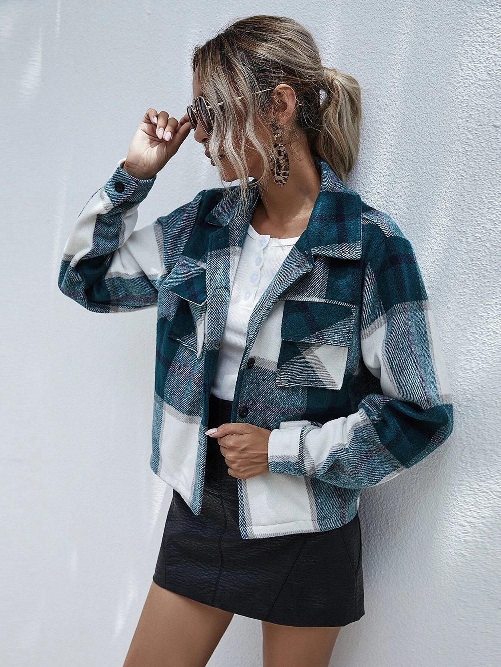 Drune | Flanell Shacket - Übergroße Knopfleistenjacke - Gemütlich & Trendy - Herbst & Winter Schichtung