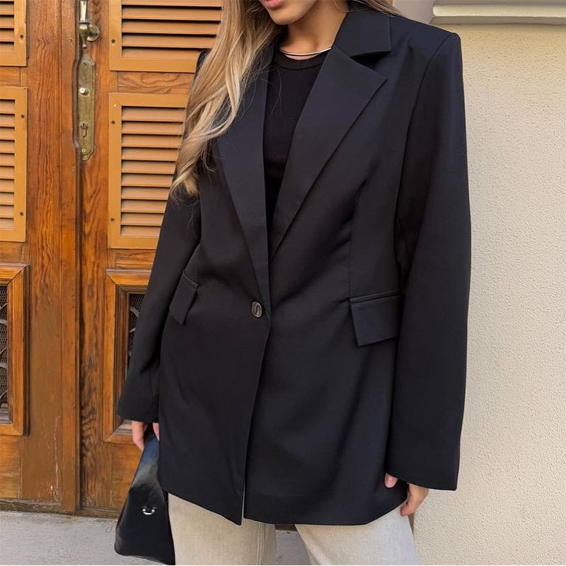Damen modischer Blazer mit Gürtel Drune